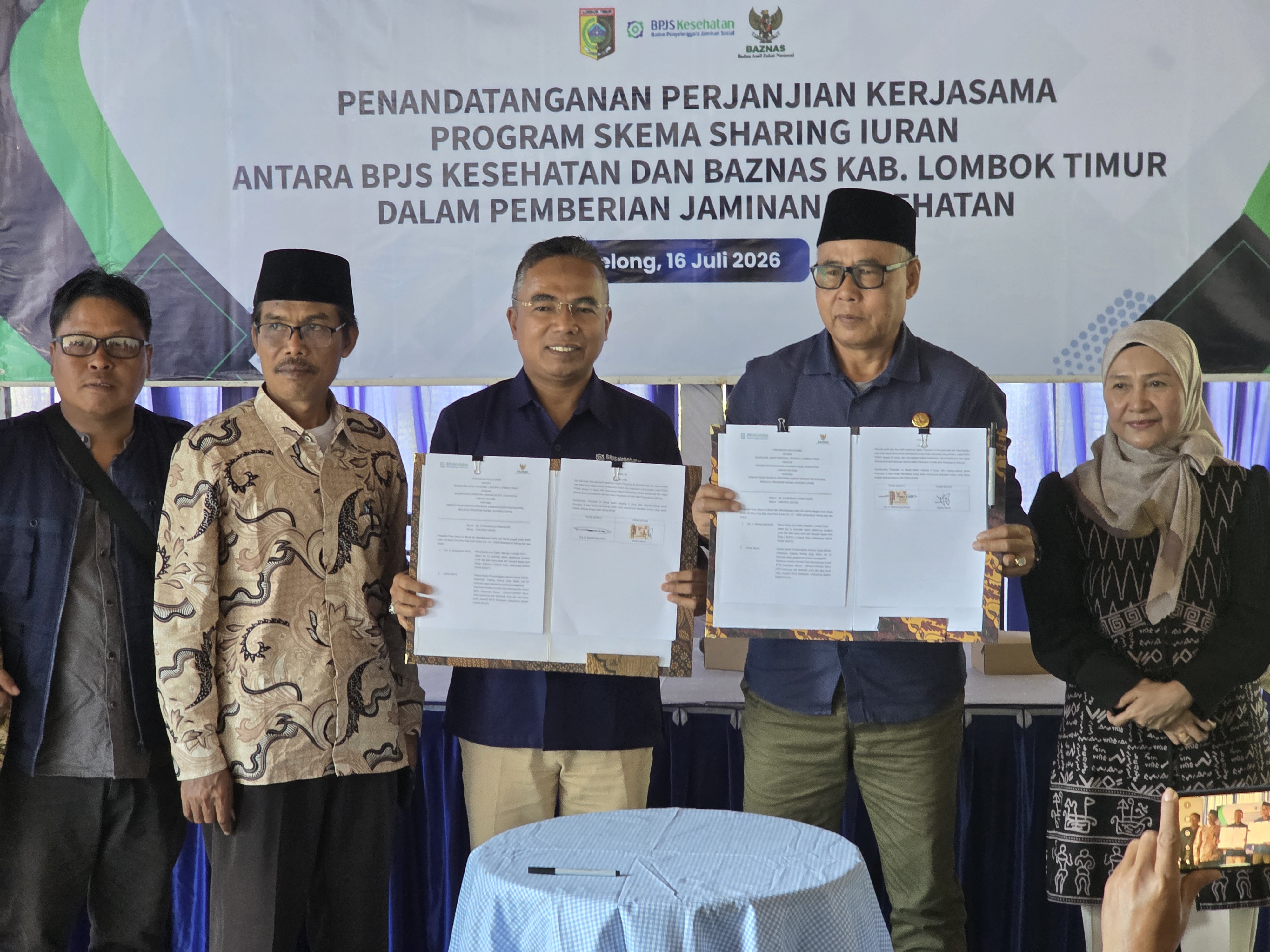 BPJS Kesehatan dan Baznas Lotim Jamin Kesehatan 1.000 Warga Miskin Lewat Skema Sharing Iuran