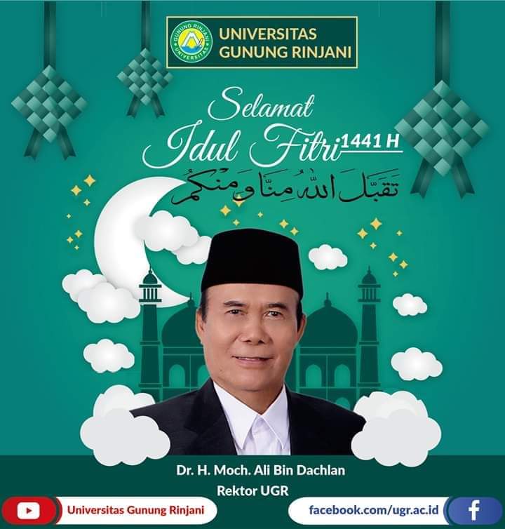 Rektor UGR Mengucapkan Selamat  Hari Raya Idul Fitri 1441 H