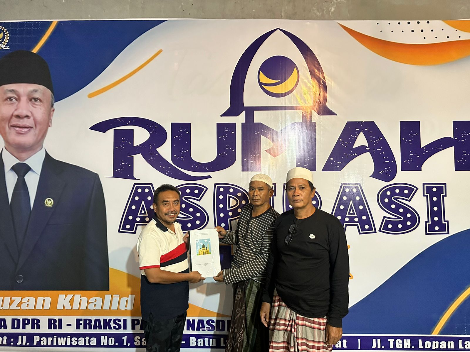 Anggota DPR RI Fraksi NasDem, H. Fauzan Khalid Serap Aspirasi Masyarakat