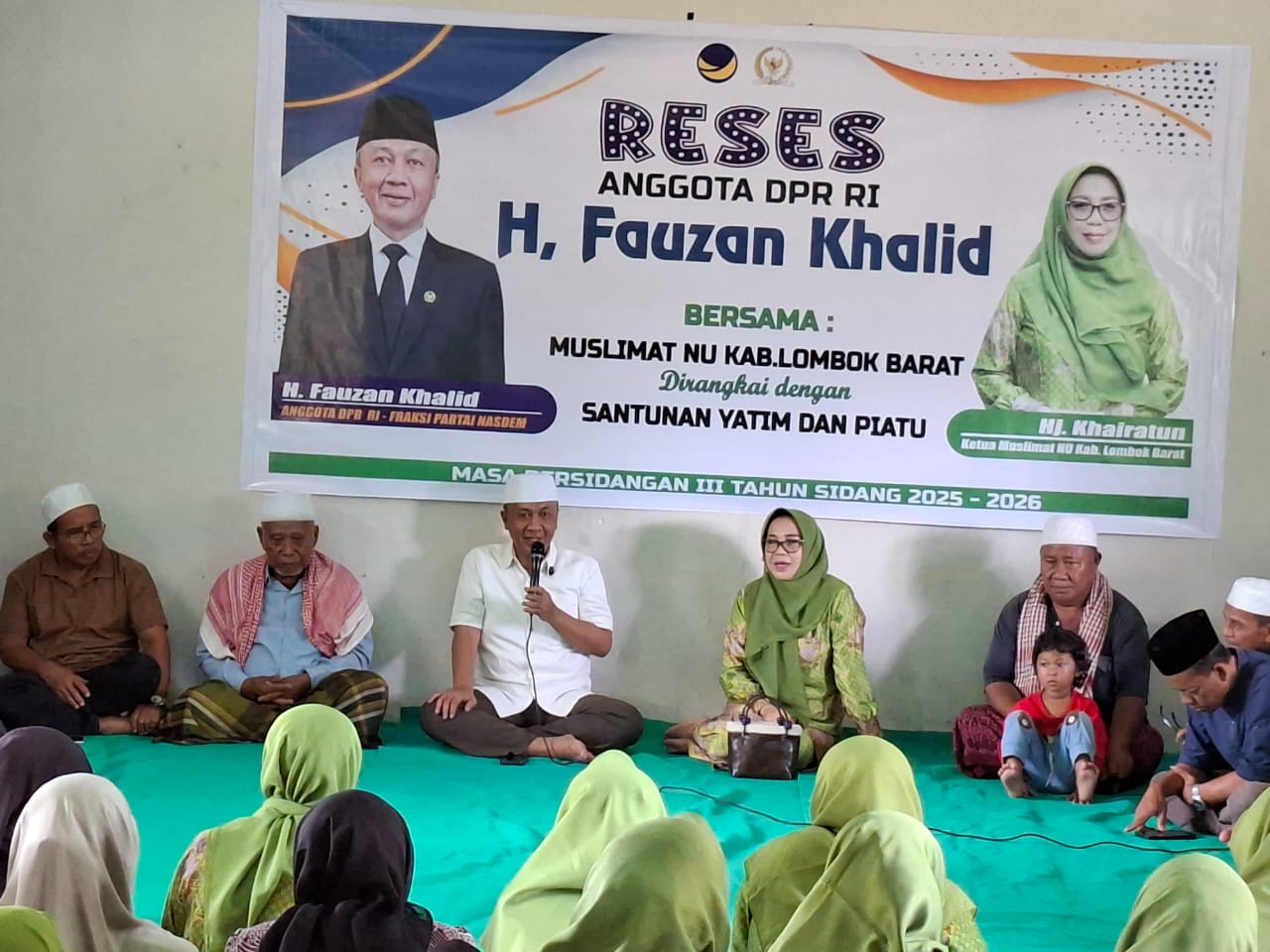 Anggota DPR RI Fauzan Khalid Beri Santunan Anak Yatim dan Lansia